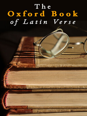 cover image of The Oxford Book of Latin Verse